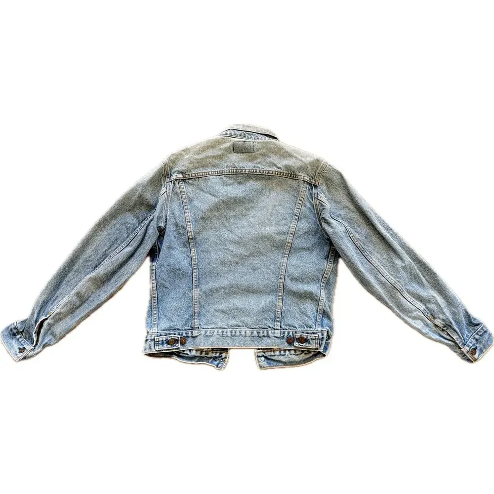 Vintage Levi's Jean Jacket 42L Blue Denim Trucker Button Up USA 90s 71506-0217